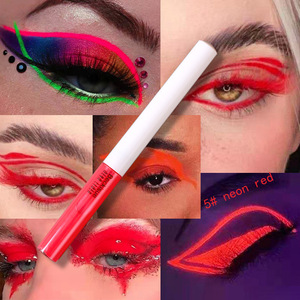 Beckisue – Lot de 8 crayons de maquillage UV néon pour visage et corps, peinture liquide fluorescente imperméable, <span class=keywords><strong>eye</strong></span>-<span class=keywords><strong>liner</strong></span> arc-en-ciel à séchage rapide - Product Image 6