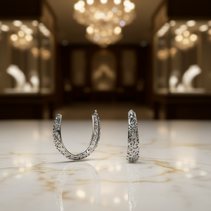 Orecchini a Cerchio Classici in Argento 925 per Donna, Gioielli per Uso Quotidiano, Orecchini Raffinati dal Design Elegante - Product Image 2