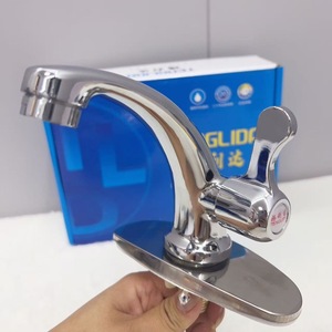 Grifo de Lavabo de Aleación de Zinc, Monomando, Montaje en Cubierta, Un Solo Orificio, Estilo Moderno, Agua Fría - Product Image 2