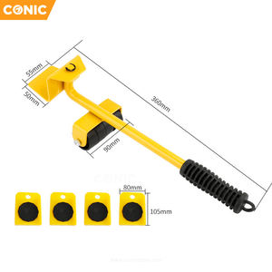 5Pc Portable Furniture Penggerak Transportasi Set dan Bergerak Slider Alat Kit dengan Pengangkat Roda - Product Image 5