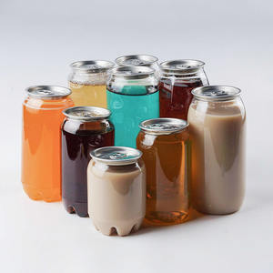 Nouvelles canettes PET pour Bubble Tea, soda et café, <span class=keywords><strong>330ml</strong></span>, 500ml, 650ml, personnalisables avec logo, avec couvercles en aluminium - Product Image 4