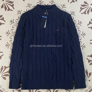 Nuovi prodotti per il <span class=keywords><strong>maglione</strong></span> invernale a collo alto da <span class=keywords><strong>uomo</strong></span> Pullover <span class=keywords><strong>Polo</strong></span> con logo ricamato <span class=keywords><strong>maglione</strong></span> lavorato a maglia maglioni Quarter Zip - Product Image 4
