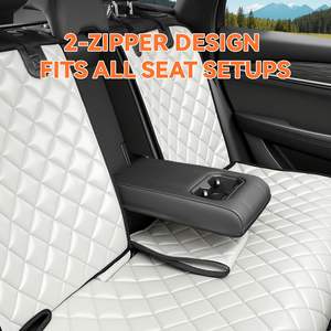 Su geçirmez PU deri köpek araba arka koltuk için klozet kapağı kaymaz araba koltuk koruyucusu Anti Scratch geri köpekler için klozet kapağı s - Product Image 5