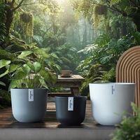 Vente directe d'usine, pots à fleurs en plastique modernes, légers, recyclables, jardinières avec drainage, décoration intérieure, pots pour plantes