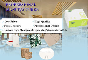 Restoran beyaz kağıt mendil, bakire odun, 2 katlı - Product Image 2