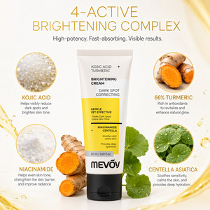 <span class=keywords><strong>Crema</strong></span> Schiarente con Acido Kojico e Curcuma 66% a Marchio Privato, Correttore per Macchie Scure con Niacinamide e Centella, Non Comedogenica, <span class=keywords><strong>Crema</strong></span> Viso - Product Image 3