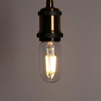 Ampoule LED vintage Edison T45 E27 220V 4W 6W, lampe à filament, lumière décorative transparente ambrée pour la maison, l'hôtel, le café, la restauration