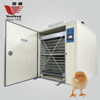 Yunfeng 2024, nuevo modelo, aprobación de la máquina de huevos para incubar digital totalmente automática para 12096 piezas, inicio de negocios de pollo