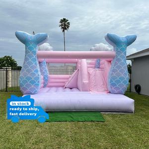 <span class=keywords><strong>Château</strong></span> gonflable commercial rose sirène 13'x13' avec toboggan, <span class=keywords><strong>château</strong></span> de saut <span class=keywords><strong>pour</strong></span> enfants, châteaux gonflables <span class=keywords><strong>pour</strong></span> filles, location de fête, <span class=keywords><strong>événement</strong></span> - Product Image 2