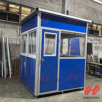 Cabines de sécurité en panneaux sandwich EPS étanches 2025 pour kiosque de garde, installation facile, écologiques, durables, plans 1,5 x 3