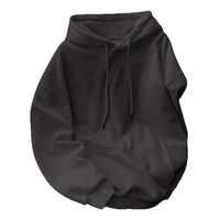 Özel OEM ODM Erkek Kapüşonlu Sweatshirt Polar Astarlı Dik Yaka Uzun Kollu Sonbahar Kış Sıcak Tutma Sokak Giyim Eşofman Takımı Erkekler İçin
