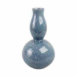 Vaso in ceramica a forma di zucca con smalto blu, decorazione moderna per soggiorno, camera da letto, arredamento per la casa - Product Image 1
