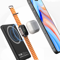 Chargeur portable sans fil ultra mince à affichage LED 5000mAh