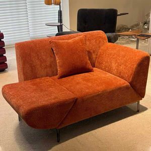 Aile volante française simple <span class=keywords><strong>chaise</strong></span> de repos paresseux moderne Milan Texture accoudoir rotatif pour salon chambre balcon hôtel utilisation - Product Image 4