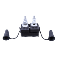 Connecteur de réseau aérien basse tension WZUMER, connecteur de perçage d'isolation à double vis pour réseau