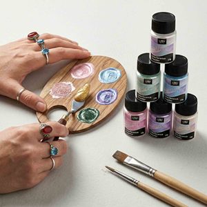 LEQU Polvo de Interferencia Alegre y Divertido, 6 Colores, Pigmento Metálico Holográfico para Manualidades con Resina y Pintura de Uñas - Product Image 2