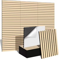 Panneaux acoustiques en bois à lattes, panneaux décoratifs absorbants le son pour bureau, maison, studio
