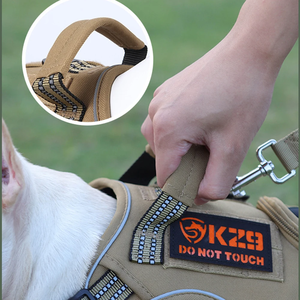 Reflective Work Training Easy Control Pet <b>Harness</b> <b>No</b>-<b>pull</b> Adjustable Reflective Tactical <b>Harness</b> for Large Dogs - Product Image 2