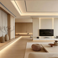 Fabricant de meubles sur mesure pour toute la maison, solutions personnalisées pour toute la maison, rendu 3D, salle de bain d'hôtel moderne tout-en-un