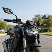 Rétroviseur latéral invisible réglable, déflecteur de vent pour moto, scooter, VTT, montage universel sur guidon de 7/8 pouces