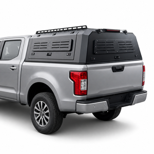 Toldo rígido de aluminio para camioneta Toyota Tundra Ford F150, sin perforaciones, para caja de 5.5 pies, con ventanas correderas, impermeable, <span class=keywords><strong>IForce</strong></span> - Product Image 1