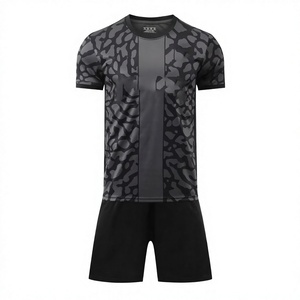 Conjunto de Camiseta y Pantalones Cortos de Fútbol para Entrenamiento, Tallas Grandes, para Adultos y Niños, 100% Poliéster, Secado Rápido, Diseño Retro - Product Image 2