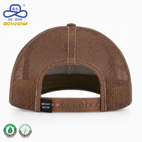 Casquette Trucker en Twill à 6 Panneaux avec Dos en Maille, Écusson Élevé Motif Étoile, Coutures Contrastantes, Visière Courbée – Vente en Gros, Fournisseur Fabricant ODM/OEM