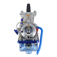 Carburateur de moto CNC transparent bleu à faible profil avec kit jet PWK 24 26 28 30 32 34 MM pour Honda, Mikuni, Yamaha, Keihin