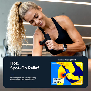 Neck Shoulders <strong>Legs</strong> Hot And Cold <strong>Massage</strong> Gun Body Slimming <strong>Electric</strong> Shock <strong>Massage</strong> Machine Home Gym 4 Head <strong>Vibrator</strong> <strong>Massage</strong> Gun - Product Image 5