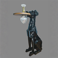 Grand présentoir de chicha en résine, style dessin animé, sur pied, avec plateau, pour bar lounge et décoration intérieure