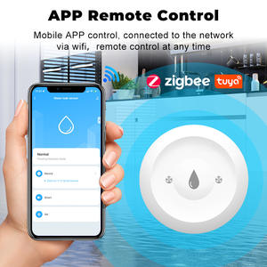 Detector de fugas de agua Zigbee para hogar inteligente, Sensor de plástico alimentado por batería con control por aplicación para alarma de seguridad en el hogar inteligente - Product Image 3