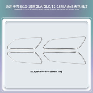 Éclairage d'ambiance intérieur LED pour voiture, design amélioré, compatible avec les modèles Mercedes-Benz A/B/CLA/GLA séries W176/W246/W117/W156. - Product Image 2