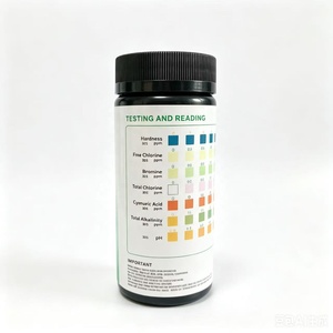 Accurate <strong>Pool</strong> Test Strips Detect Free Chlorine <strong>Cyanuric</strong> Acid PH Alkalinity for Swimming <strong>Pool</strong> - Product Image 4