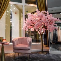 Großhandel Günstiger Künstlicher Seiden-Kirschblütenbaum - Realistischer Rosa Sakura-Baum für Hochzeit, Weihnachten, Heim- und Hoteldekoration