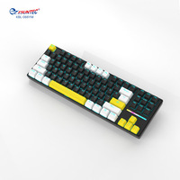 Clavier mécanique KBL-088YM de type C, filaire, étanche, à membrane, rétroéclairé par LED, échangeable à chaud, détachable, réglable, pour le jeu
