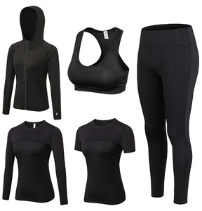 도매 여자의 푸시 업 체육관 피트니스 실행 운동 스포츠 브라 탑 및 짧은 사용자 정의 로고 여자 세트 요가 브라 - Product Image 6