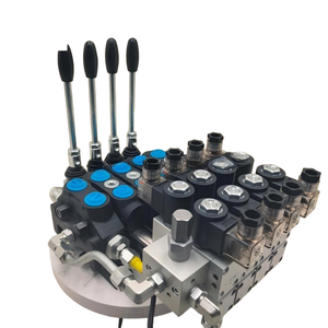 วาล์วควบคุมทิศทางไฮดรอลิกแบบแยกส่วน DCV60DY 60 ลิตร/นาที 4 ช่อง แบบแมนนวลและอิเล็กโทรไฮดรอลิก ตัวจ่ายไฮดรอลิก - Product Image 5