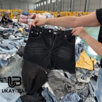Vêtements d'été d'occasion pour femmes en gros – Shorts en jean usagés, jeans décontractés, styles variés, tendance, haute qualité, friperie en vrac