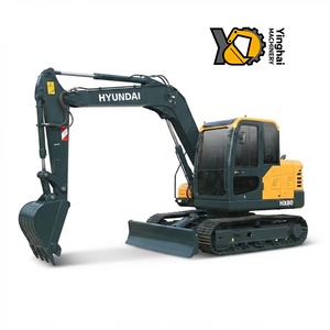 Nueva Excavadora de Cadenas Hyundai HX80 con Motor Yanmar, Certificación EPA, Excavadora Hidráulica para Construcción - Product Image 1