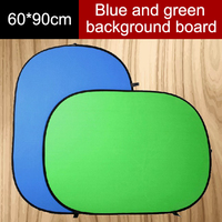 Murah 60*90cm 2 in 1 katun Muslin hijau biru reflektor latar belakang Portable Chroma kunci dilipat layar hijau latar belakang