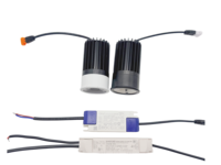 Module Triac Dimmable 12W GU10 en aluminium forgé à froid pour intérieur avec source lumineuse COB C8 Bridgelux d'origine