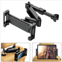 Support de tablette pour appuie-tête de voiture avec bras d'extension réglable - Compatible avec les appareils de 4,7 à 13 pouces, support pour siège arrière pour enfants