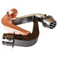 Tuyau d'extraction de fumée commercial en acier inoxydable pour barbecue coréen à charbon de bois, avec conduit de fumée de table et extracteur de fumée de barbecue flexible
