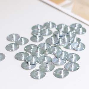 Accessoires pour bougies DIY, supports de mèches en coton, forme ronde, support de mèche de bougie, languette de mèche en métal - Product Image 1