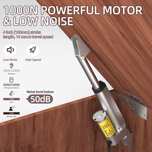 แอคชูเอเตอร์แบบเส้นตรงกันน้ำ 12V IP54 ขนาด 4 นิ้ว ระยะชัก 14 มม./วินาที แรงดัน 1000 นิวตัน ได้รับการรับรองมาตรฐาน Rohs CE สำหรับระบบอัตโนมัติพลังงานแสงอาทิตย์และรถบ้าน - Product Image 5