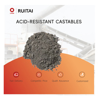 Béton réfractaire résistant aux acides, coulable, avec service de découpe, haute résistance et construction facile pour les cheminées des centrales électriques