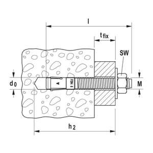 FISCHER - 52192 Ancrage en acier à boulon avec grande rondelle FBN II GS-ANCRAGES EAN 4006209521922 ANCRAGES MÉCANIQUES - Product Image 4