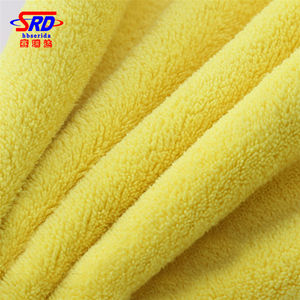 Microfibra de doble cara <span class=keywords><strong>pila</strong></span> torcido coche secado toalla venta al por mayor del OEM personalizado - Product Image 4