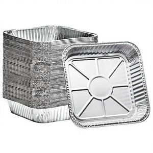 Aluminum Disposable Blister Process 8x8 8 Inch Square <b>Foil</b> Pans <b>Container</b> Great for Baking - Product Image 4