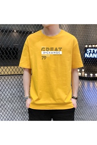 T-shirt allentata nuova estate 2020 2020 nuova t-shirt a maniche corte da <span class=keywords><strong>uomo</strong></span> a maniche corte <span class=keywords><strong>moda</strong></span> <span class=keywords><strong>giovanile</strong></span> quotidiana